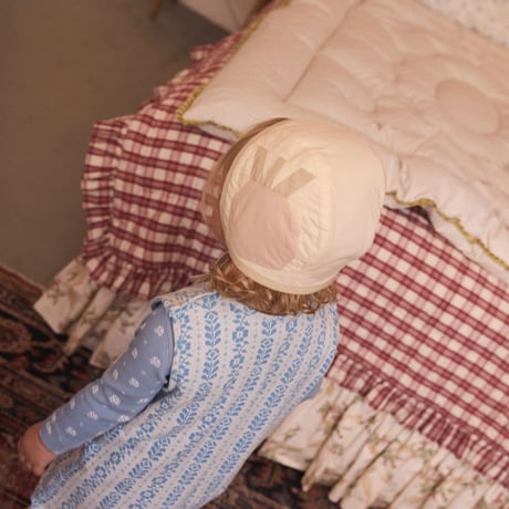 【 Apolina 】 BABY JERSEY HILDA OVERALL ROMPER - NORDIC FLORAL JACQUARD
