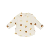 【 gelato pique 】PBCT264479 BABYｱﾆﾏﾙﾌﾞﾚｯﾄﾞ柄ﾛﾝｸﾞTｼｬﾂ CRM (size 80)