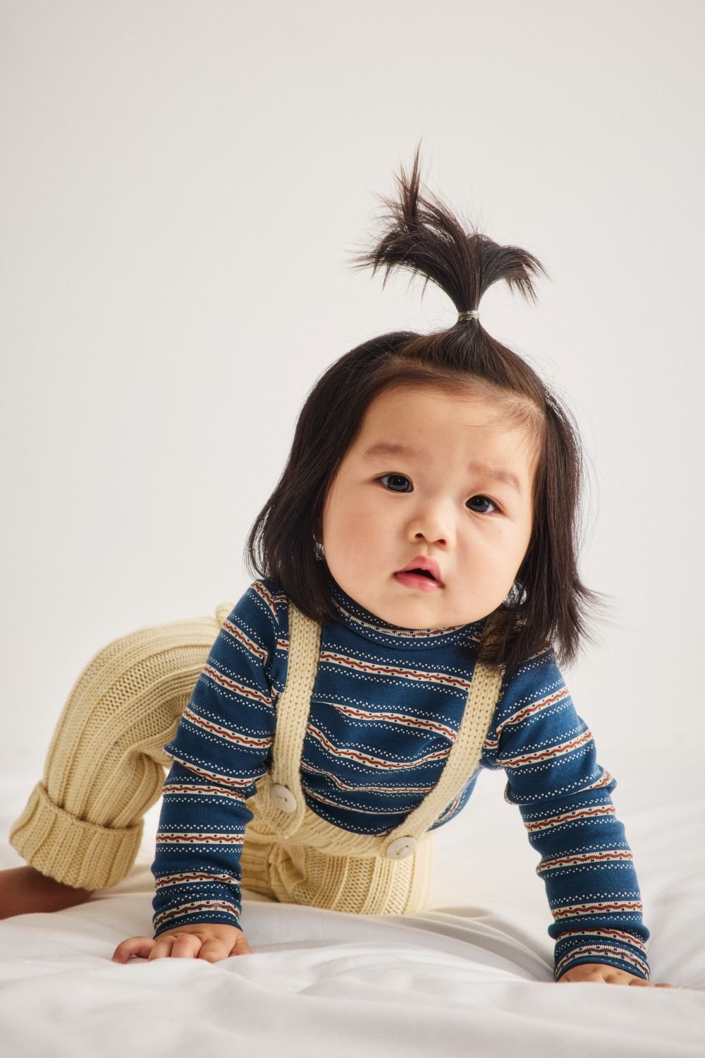 Misha&Puff】 BABY RIB LONGIES (SHORTBREAD) | MI