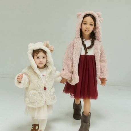 【 Jamie kay ×HELLO KITTY】 JKCO264912 キティ刺繍チュールワンピース RED（size 80~120）