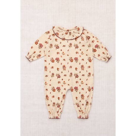 【Misha&Puff】 BABY PIERROT ONESIE (STRING/ANTIQUE ROSE HOLYYOKE FLORAL)
