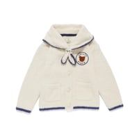 【 gelato pique 】PKNT264445 KIDSｱﾆﾏﾙﾌﾞﾚｯﾄﾞｶｰﾃﾞ&ｽｶｰﾌ CRM (size 90,100)