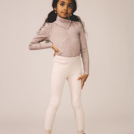 入荷後発送ご予約商品【 SOOR PLOOM 】POUF TURTLENECK, CALICO PRINT, PIGEON
