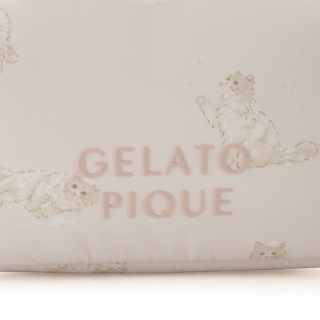 【 gelato pique 】 PWGB264555 ﾊﾞｽﾀｲﾑCAT柄ﾎﾟｰﾁ PNK