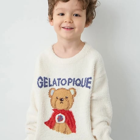 【 gelato pique 】PKNT264470 KIDSﾍﾞﾋﾞﾓｺﾋｰﾛｰﾍﾞｱJQDﾌﾟﾙCRM(size 90~120)