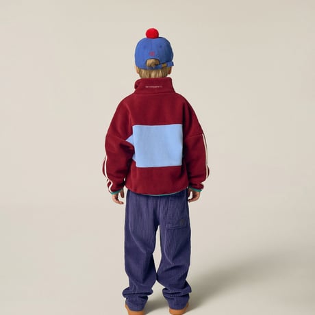 【The Campamento】 Burgundy Polar Sweatshirt - Burgundy