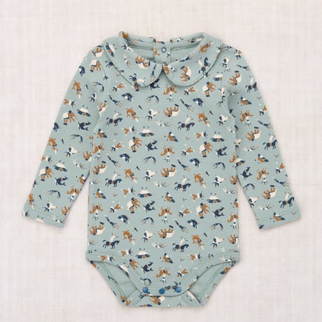 【Misha&Puff】 BABY PETIT COLLAR ONESIE (ONSEN CIRCUS)