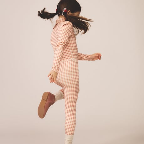 入荷後発送ご予約商品【 SOOR PLOOM 】POUF TURTLENECK, GINGHAM PRINT, LADYBIRD