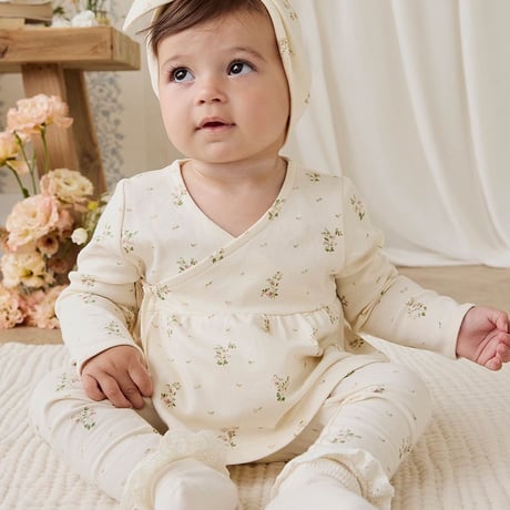 【 Jamie kay 】 JKCP264033 OCﾚｷﾞﾝｽJosepha Egret Small OWHT（size 80-120）／ｵｰｶﾞﾆｯｸｺｯﾄﾝ