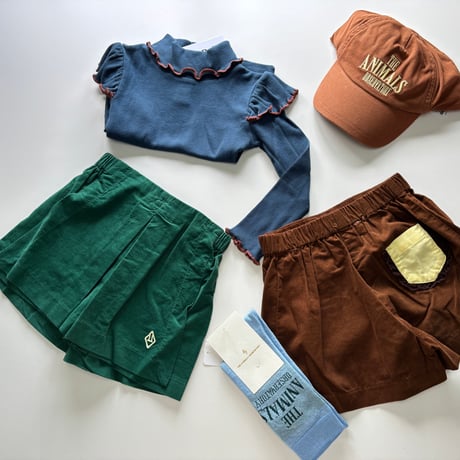 【The Animals Observatory】 DARK GREEN OLINGO SKORT