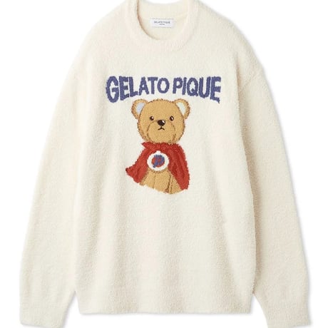 【 gelato pique 】PMNT264901 HOMME  HERO BEAR JQDﾌﾟﾙCRM(size L)