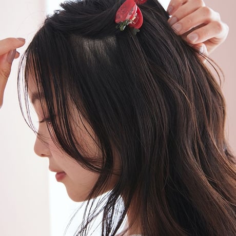【 gelato pique 】 PWGA264598 ｽﾄﾛﾍﾞﾘｰﾐﾆﾍｱｸﾘｯﾌﾟｾｯﾄ RED