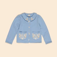 【 Apolina 】 JENA JERSEY CARDIGAN - BOOK BLUE