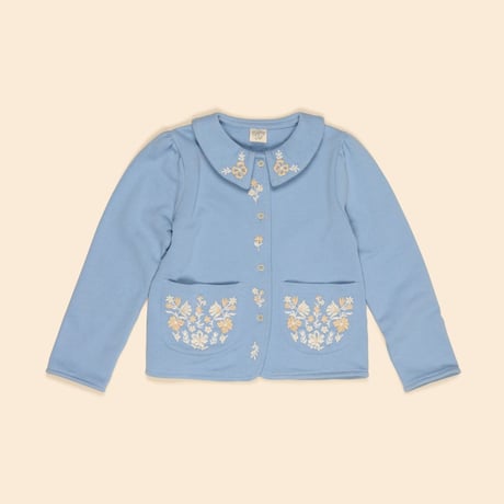 【 Apolina 】 JENA JERSEY CARDIGAN - BOOK BLUE