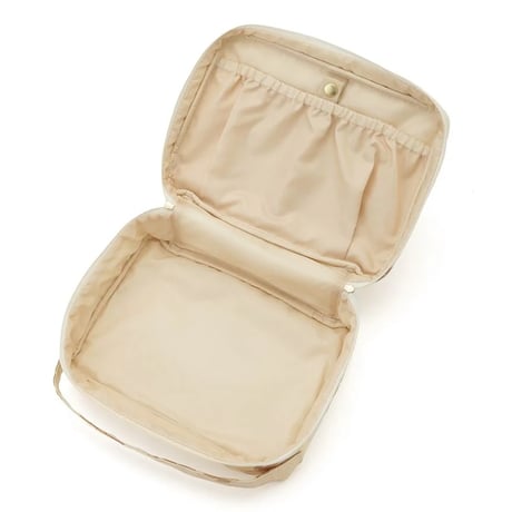 【 gelato pique 】 PPGG999155 ﾌｪｲﾊﾞﾘｯﾄﾓﾁｰﾌ柄おむつﾎﾟｰﾁ BEG