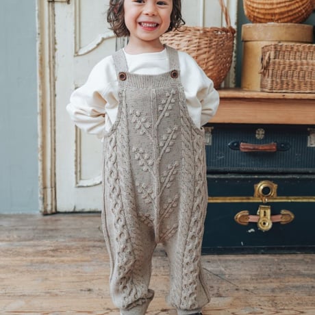 【 Jamie kay × soft cheese】 JKNO264903 ﾆｯﾄｻﾛﾍﾟｯﾄ  BEG（size 80~100）