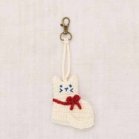 【Misha&Puff】KITTEN BAG CHARM (WINTER CREAM)