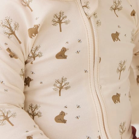 【 Jamie kay 】JBCO264040 OC長袖ﾛﾝﾊﾟｰｽHoney Bear Cloud OWHT（size 70,80）