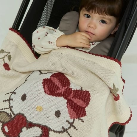 【 Jamie kay ×HELLO KITTY】 JKGG264908 ﾆｯﾄJQﾌﾞﾗﾝｹｯﾄ IVR