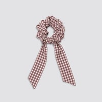 【 little cotton clothes 】Scrunchie with bow Sugarplum Check
