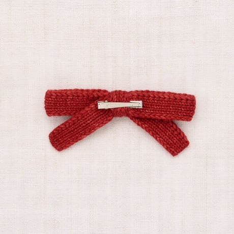 【Misha&Puff】JUMBO GOLDIE BOW (GARNET)