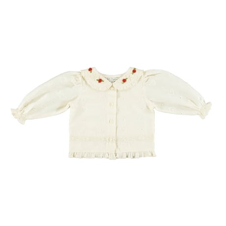 【Bebe Organic】Anita Baby Blouse - Heart Lace（24M）