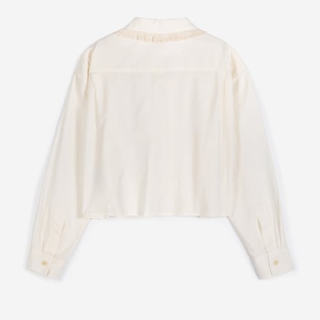 【BOBO CHOSES ADULT 】Lace ending poplin shirt　M ,L