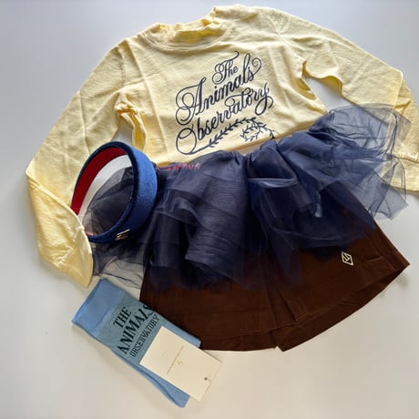 【The Animals Observatory】 NAVY DOXIEPOO SKIRT