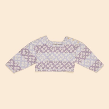 【 Apolina 】 TARA JERSEY PULLOVER - ICELANDIC POPPY JACQUARD