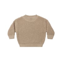 【Quincy Mae】CHUNKY KNIT SWEATER HEATHERED LAT
TE