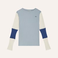 【The Campamento】 Light Blue Contrast Tshirt - Light Blue