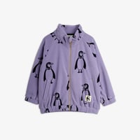 【 MINI RODINI 】Penguin aop fleece jacket - Purple