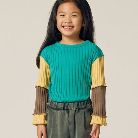 【The Campamento】 Green Contrast Tshirt - Green