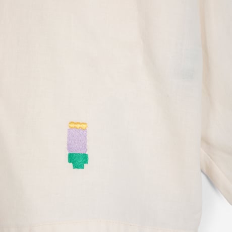 【BOBO CHOSES ADULT 】Lace ending poplin shirt　M ,L