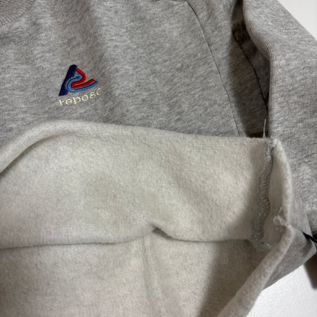 【Repose AMS】 crop heart sweater - light mixed grey