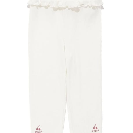 【 gelato pique 】PKCP264441 KIDSﾁｪﾘｰ柄ﾁｭｰﾙﾚｷﾞﾝｽﾊﾟﾝﾂ IVR（size 90, 100）
