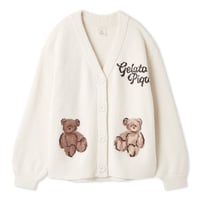 【 gelato pique 】PWNT264101ﾍﾞﾋﾞﾓｺﾍﾞｱJQDｶｰﾃﾞｨｶﾞﾝ IVR（size F）