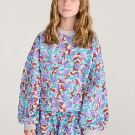 【BOBO CHOSES】Watercolor all over cropped sweatshirt