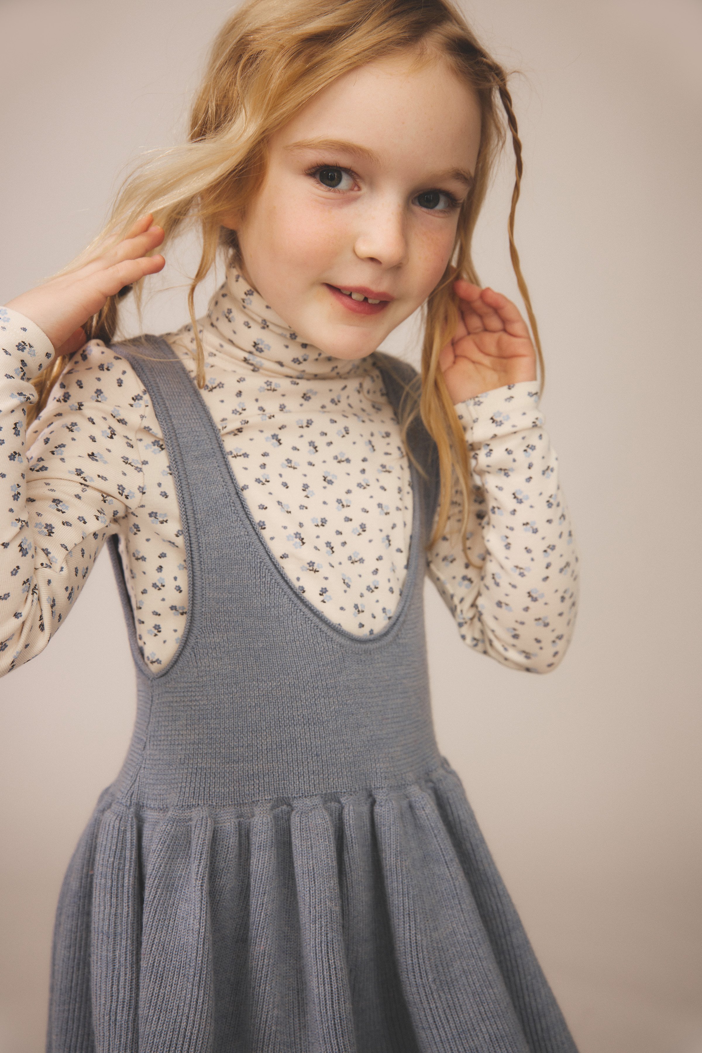 入荷後発送ご予約商品【 SOOR PLOOM 】SNAP TURTLENECK, CALICO