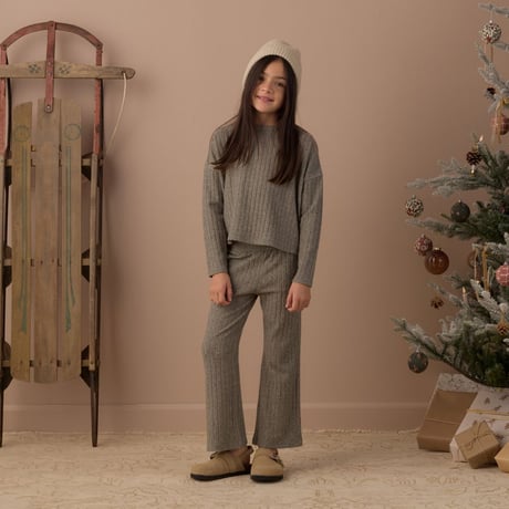 【 Rylee + Cru 】COZY RIB KNIT SET EVERGREEN