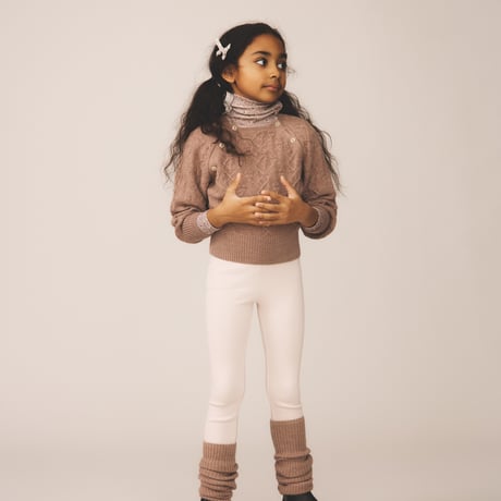 入荷後発送ご予約商品【 SOOR PLOOM 】POUF TURTLENECK, CALICO PRINT, PIGEON