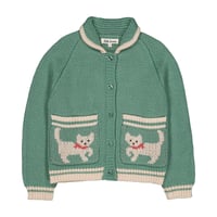 【hello Simone】Grizzly cardigan Kitty Aqua