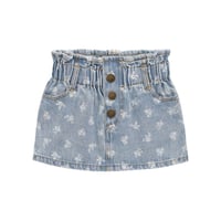 【 Jamie kay 】JKFS264007 ﾌﾛｰﾗﾙﾃﾞﾆﾑｽｶｰﾄTully Floral Denim LBLU（size 90,100,110,120）