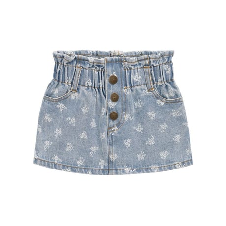 【 Jamie kay 】JKFS264007 ﾌﾛｰﾗﾙﾃﾞﾆﾑｽｶｰﾄTully Floral Denim LBLU（size 90,100,110,120）