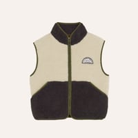 【The Campamento】 Ecru Teddy Vest - Ecru