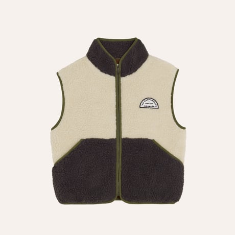 【The Campamento】 Ecru Teddy Vest - Ecru