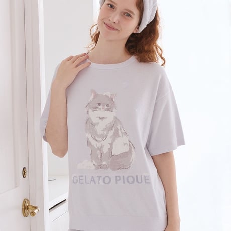 【 gelato pique 】 PWNT264068 ﾊﾞｽﾀｲﾑCATJQDﾌﾟﾙｵｰﾊﾞｰ IVR（size F）