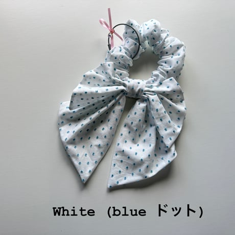 【mc】　Dobby ribbon scrunchie mini