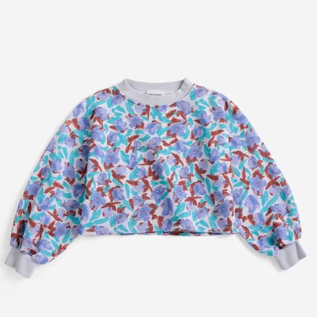 【BOBO CHOSES】Watercolor all over cropped sweatshirt