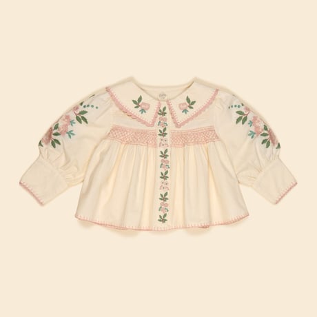 【 Apolina 】 LORA BLOUSE - MILK-CREAM